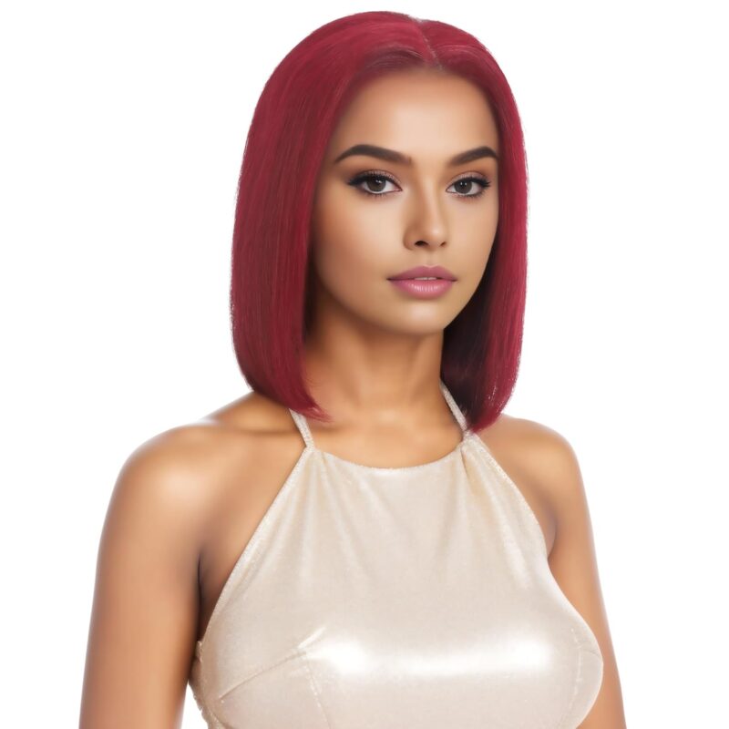 FUTAI 10 Inch Real Human Hair Bob Wigs HD Front 13×4 Lace Wig for Professional Female Diverse Styles