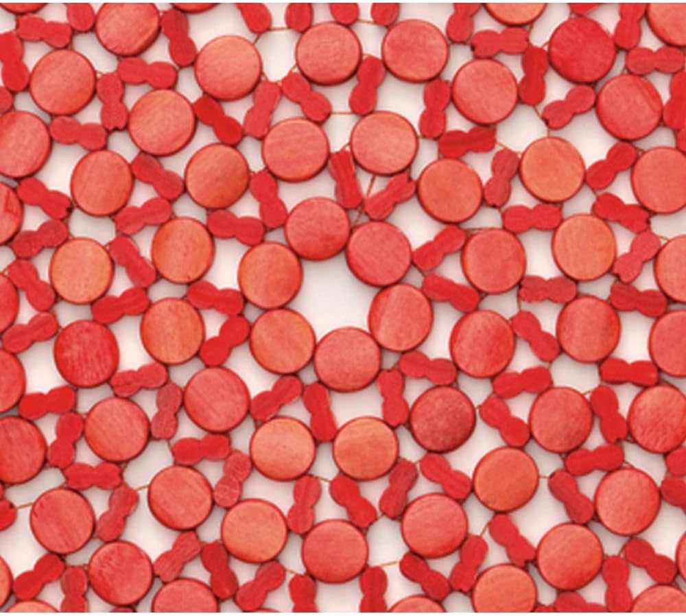71zRdMXXOeL._AC_SL1000_.jpg Kim Seybert Set of 4 Round Bamboo Placemats in Coral
