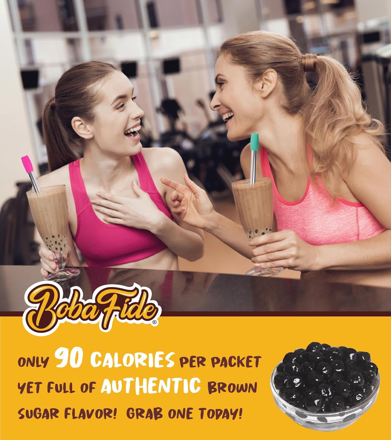 810fJth9qhL._SL1500_.jpg BOBA FIDE Instant Brown Sugar Boba Tapioca Pearls Bulk, 60 Packets of Black Tapioca Pearls in Brown Sugar Syrup for Boba Bubble Milk Tea Kit, Ready in 25 Sec, No Preservatives, Gluten, or Corn Syrup - Image 4
