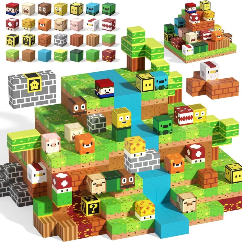 810yp72IVkL._AC_SL1500_.jpg Magnetic Blocks - 120PCS The Plumber is Out - 1" Creative Magnetic Building Cubes Gift Set for Kids Ages 4-8