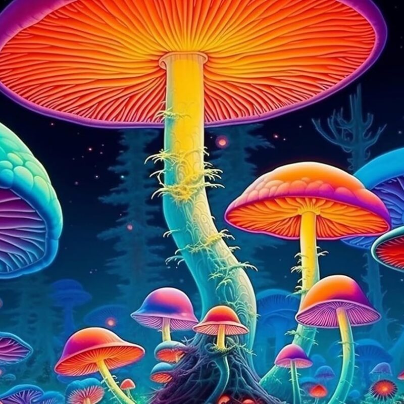 Zgcoyeo Diamond Painting Kits for Adults, 5D DIY Mushroom Diamond Art Paintng Color Diamond Art, Square Full Drill Diamond Dots Gem Arts & Crafts Paintings Kits, Home Wall Room Decor Gifts 56x32in