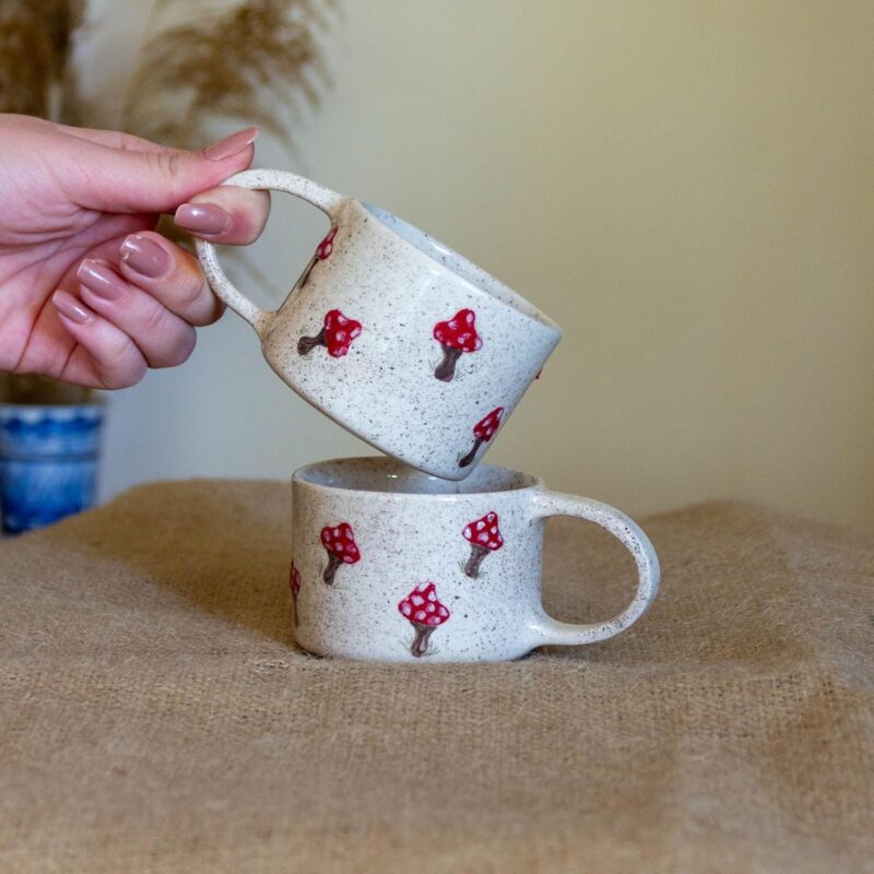 Mushroom Mug Ceramic Mug Set
