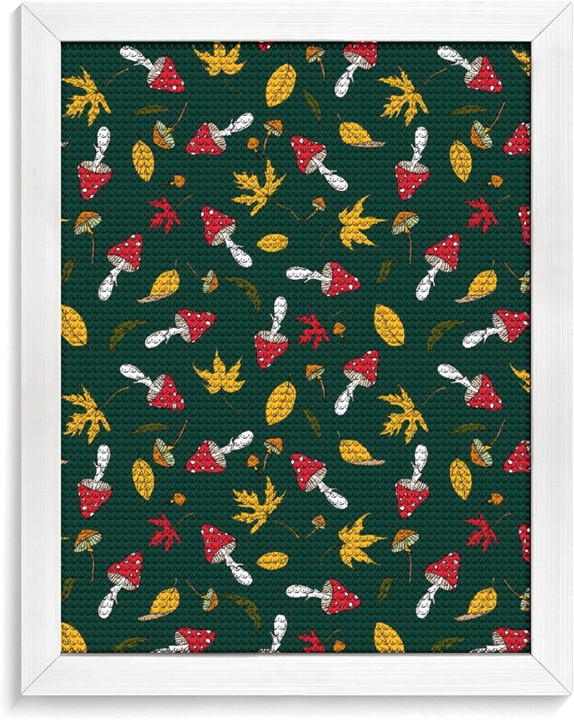 81Sb35uxVrL._AC_SL1500_.jpg Generic Fly Agaric Mushroom Diamond Drawing Kits, Gem Arts & Crafts Supplies with Frames, Cartoon Painting with Diamond, DIY Paint Supplies White Wood 40 * 50cm