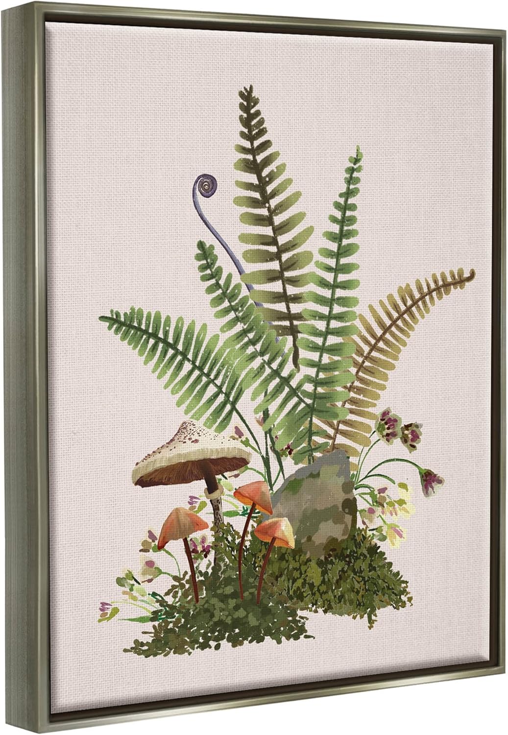 81Z8znV0gL._AC_SL1500_.jpg Stupell Industries Forest Botanical Mushroom Sprouts Floating Framed Wall Art, Design by House of Rose - Image 2