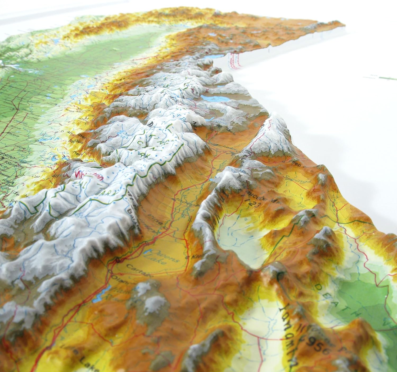 Hubbard Scientific 3D California Map | A True Raised Relief Map - You ...