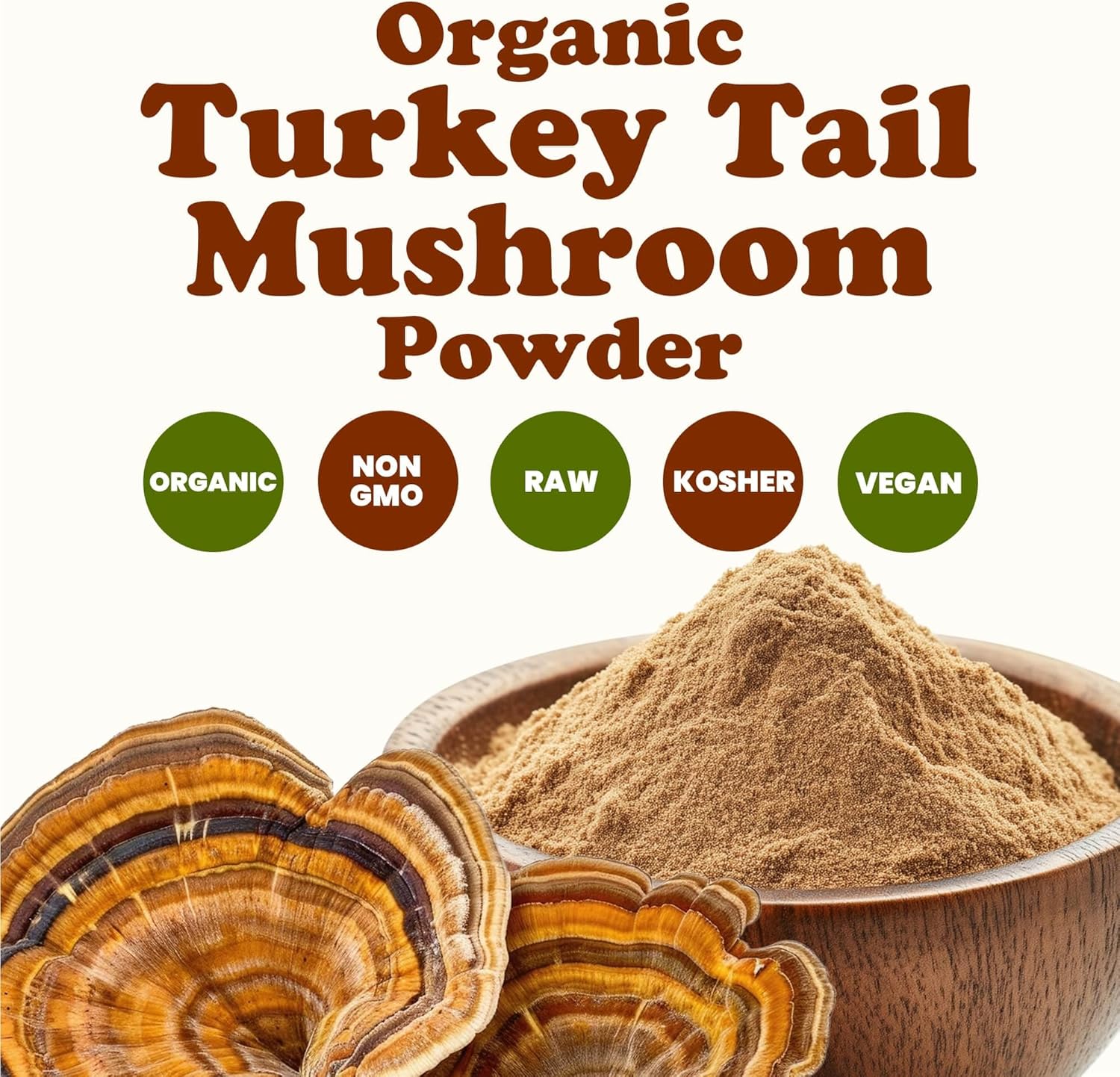 81mClKIm69L._AC_SL1500_.jpg Food to Live Organic Turkey Tail Mushroom Powder, 10 Pounds - Immune Support, Energy Boost, 100% Natural, Vegan, Non-GMO, Pure, Perfect for Beverages, Kosher, Bulk - Image 4