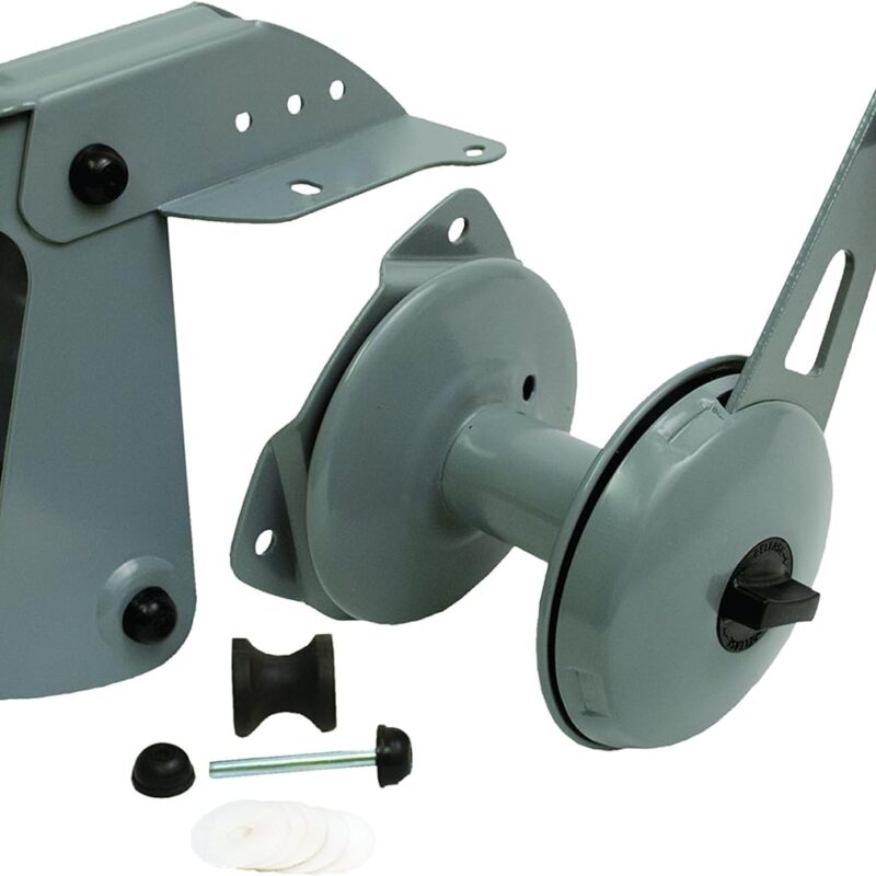 Attwood 13710-4 Anchor Lift System, Lifts and Drops Anchor, Heavy-Gauge Steel, Self-Lubricating Nylon Wheels
