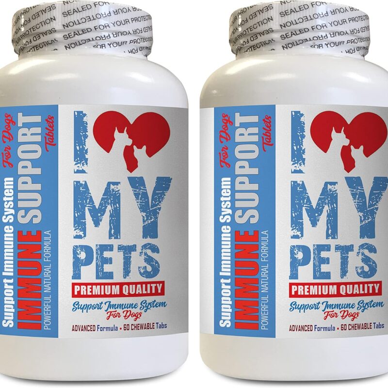 Liver Support for Dogs chewable - Dog Immune Support - Booster - Healthy PET - Supplement - Dog Mushroom - 120 Treats (2 Bottles)
