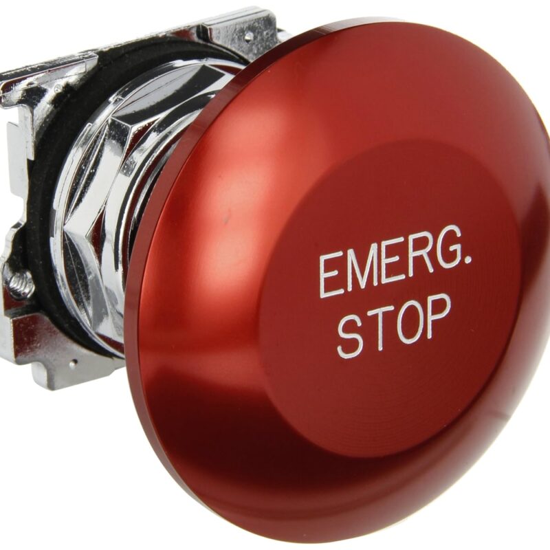 Eaton 10250T17213 Jumbo Mushroom Pushbutton, 30mm Diameter, Momentary Operation, Red Emergency Stop Actuator