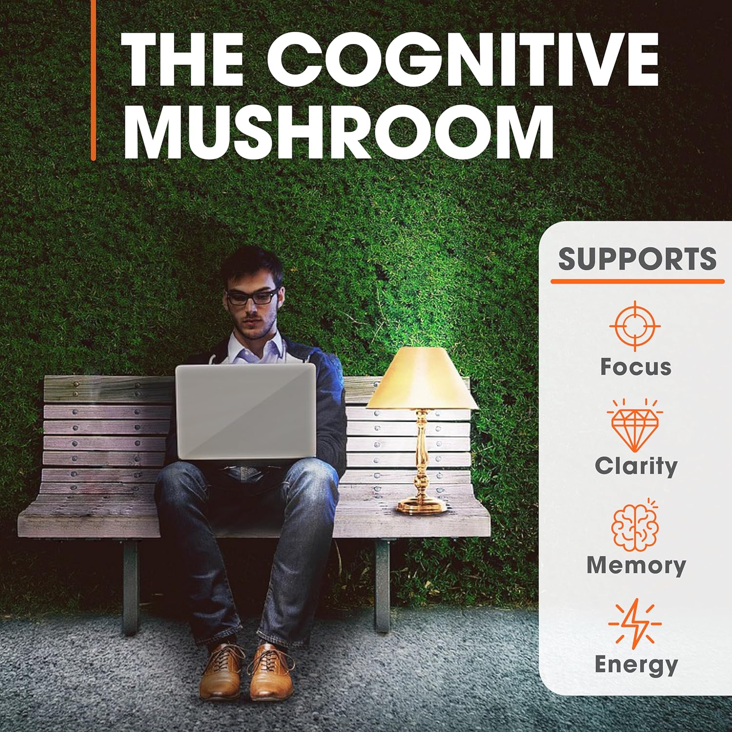 91MLKLemdbL._AC_SL1500_.jpg The Genius Brand - Mind & Body Wellness Stack : Lion's Mane Capsules for Cognitive Boost + Super Greens for Energy and Immunity - Image 6