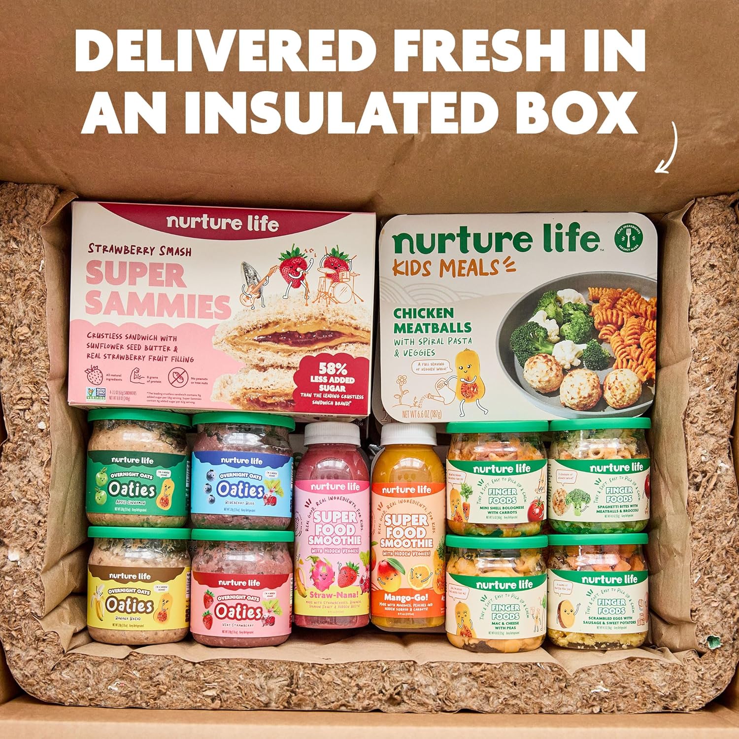 91cuBnF1AuL._SL1500_.jpg Nurture Life Finger Foods, Chicken, Healthy Stage 3 Baby Food, Ready to Eat Snack for Kids, Freshly Cooked, Made to Order, Ships Fresh in Refrigerated Box, 6-Meal Variety Pack - Image 7