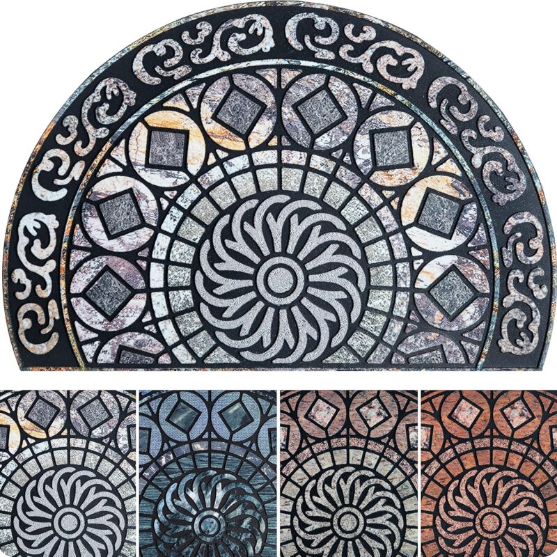 ubdyo Unique Stylish Front Door Mat - Low Pile Easy Fit Door Matt - Muddy Dirt Trapping Welcome Mat, Heavy Duty Doormat Outdoor Entrance - Sweet Home Gift - Doormat Indoor Entrance - Large 23” x 36”