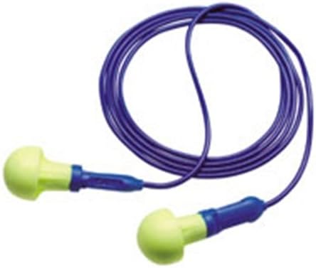 Use E-A-R® Pushins™ Mushroom Shaped EARform™ Foam Corded Earplugs (1 Pair Per Poly Bag, 100 Pair Per Box)