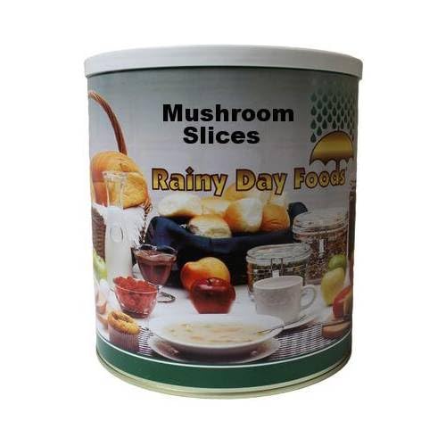 Rainy Day Foods Gluten-Free Mushrooms 6 (Case of Six) #10 Cans - 510 Servings