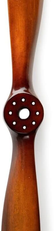 Authentic Models, Small Propeller, Vintage Wood Propeller, Black/Ivory with Honey Distressed Finish, Small