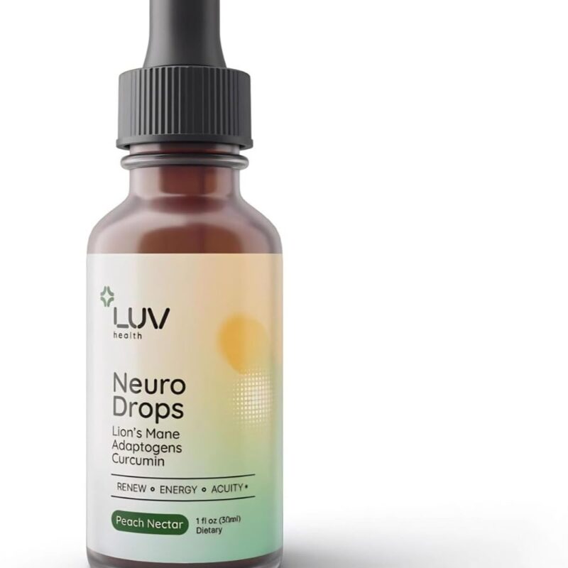 𝐿𝑈𝑉 Neuro Drops :Lion's Mane & Turmeric Adaptogen Mushroom Drops for Nerve & Joint 𝑆𝑢𝑝𝑝𝑜𝑟𝑡.Vegan Non-GMO