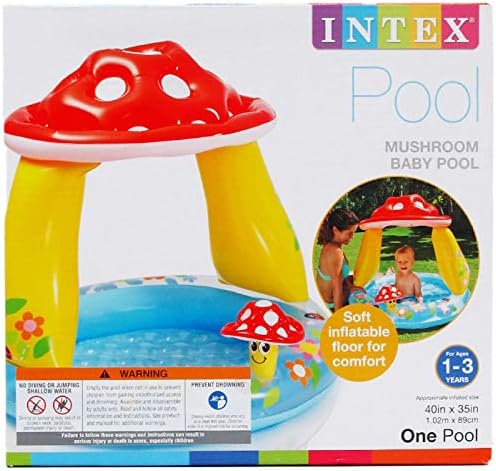 DollarItemDirect 40 x 35 inches Mushroom Baby Pool in Color Box, Age 1-3, Case of 6