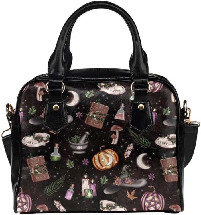 Witchy Purse, Goblincore Mushroom Handbag, Pentacle, Fairycore, Witchcore, Pagan Accessories, Celestial, Vegan Leather Bag