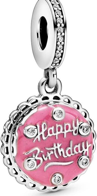 Pandora Jewelry Pink Birthday Cake Dangle Charm