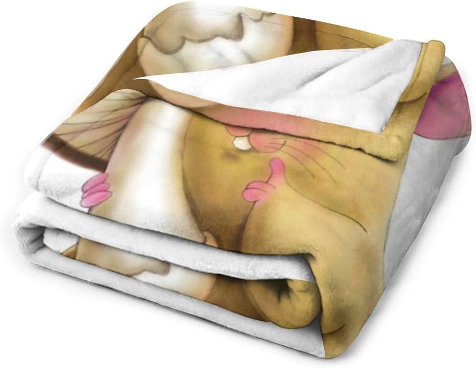 51OKzLCh99L._AC_SL1000_.jpg Soft Throw Blanket Hamster Brown Mushroom Cozy Warm Flannel Comfy Fall Blankets Throws for Couch Bed Sofa All Season Women Men Lighweight Home Decor 60 * 80inches - Image 3