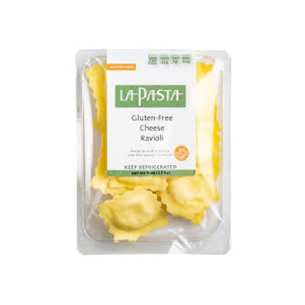 51W2ABmxBbL._SL1000_.jpg La Pasta Gluten Free Cheese Ravioli, 9 oz, 8 Pack