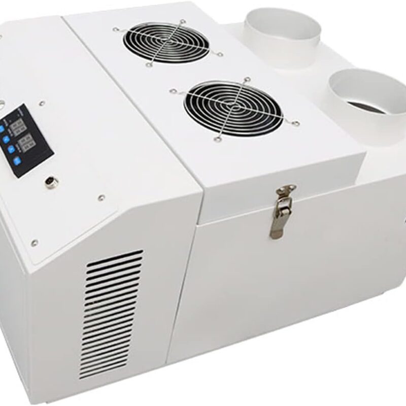 Ultrasonic Industrial Humidifier Larger Capacity Cooler Sprayer Air Sprayer Humidifier for Laboratory Workshop Factory Supermarket Double Holes 12KG/H