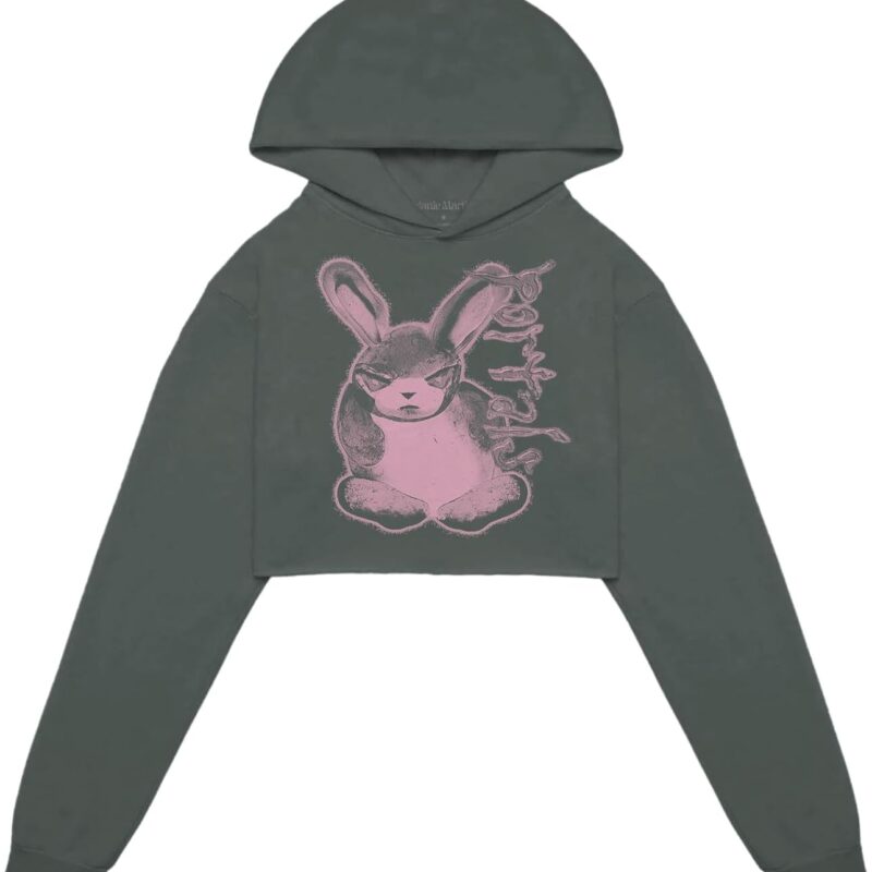 Women's Evil Bunny Crop Hoodie