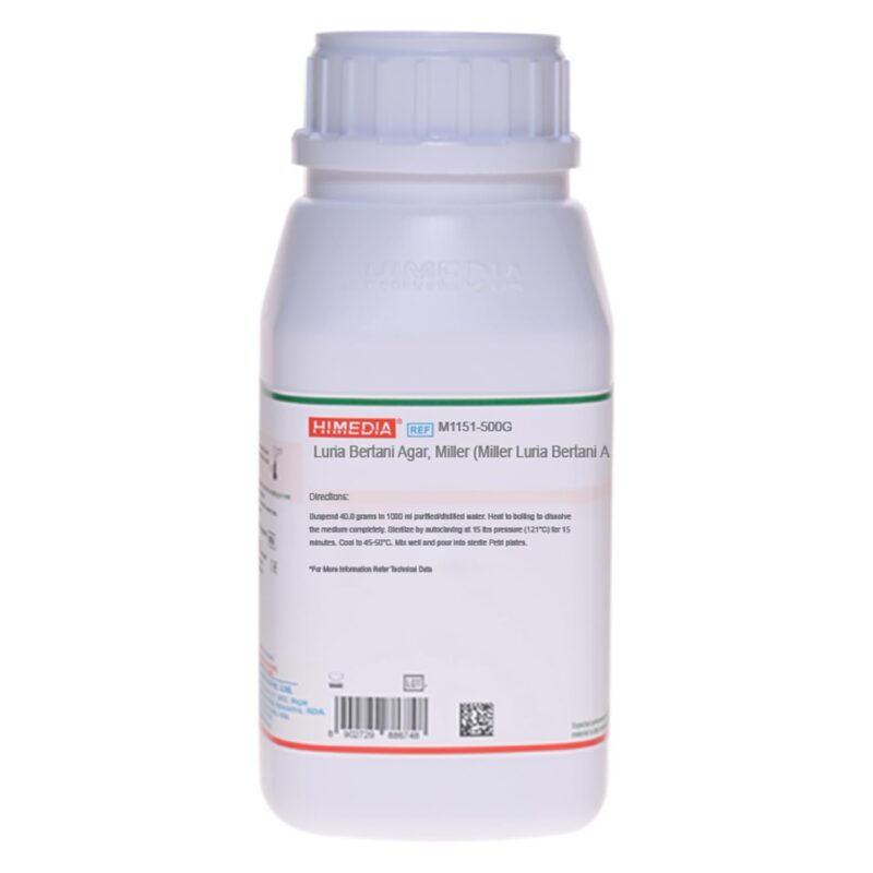 HiMedia M1151-500G Miller Luria Bertani Agar, 500 g