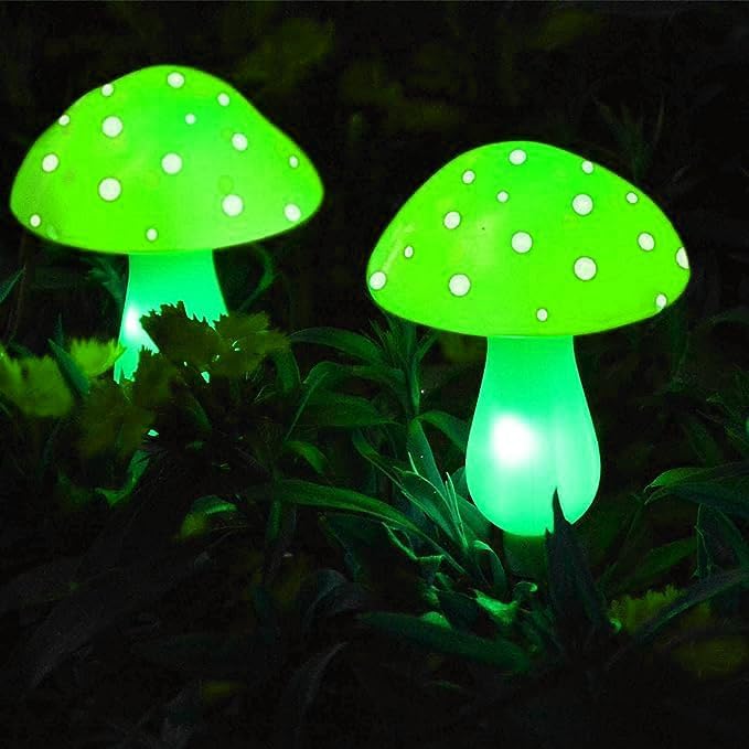 51wXf05okwL._AC_.jpg Solar Mushroom Lights, 12Pack 10M Mushroom Solar Lights Outdoor Garden Waterproof, 8 Lighting Modes Solar Mushroom Lights (Green) - Image 3