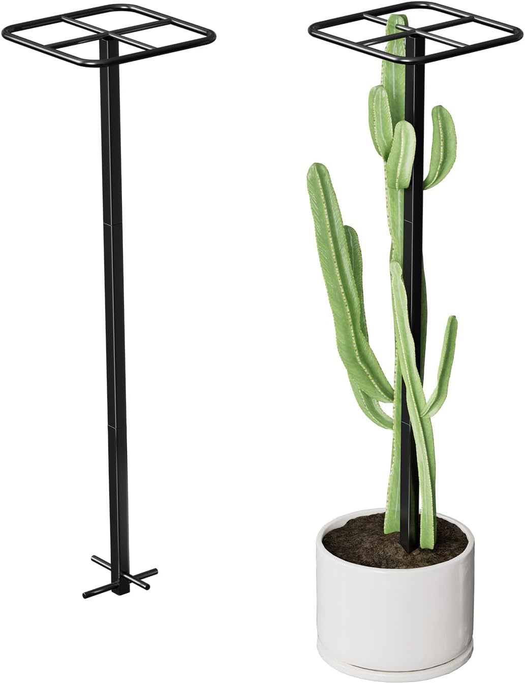 61-8-zYs9xL._AC_SL1500_.jpg 1PCS Dragon Fruit Trellis - 47.2" Metal Climbing Plant Support for Vertical Gardening, Durable & Weather-Resistant Trellis for Dragon Fruit, Roses, and Vining Plants
