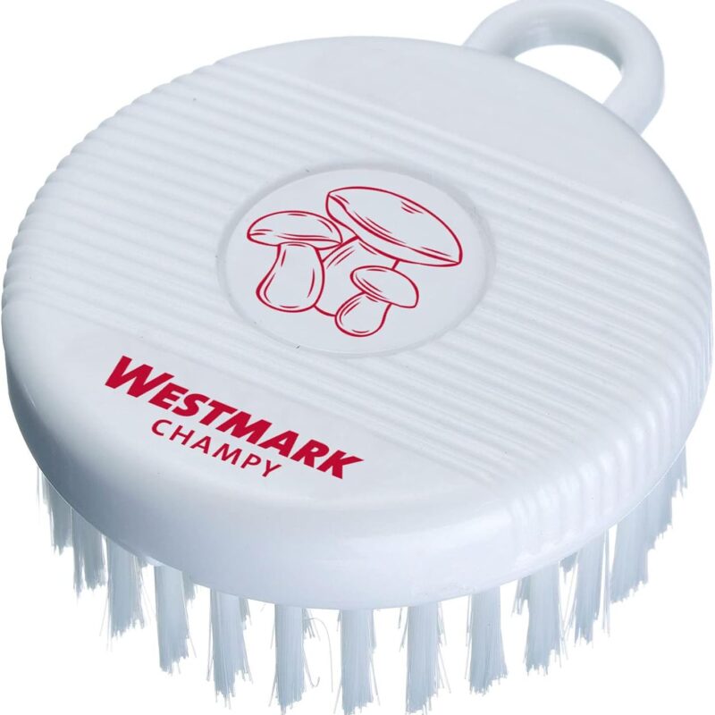 Westmark Cleaning Brush for Mushrooms and Vegetables, Fine Bristles, Plastic, Champy, White, 51802260