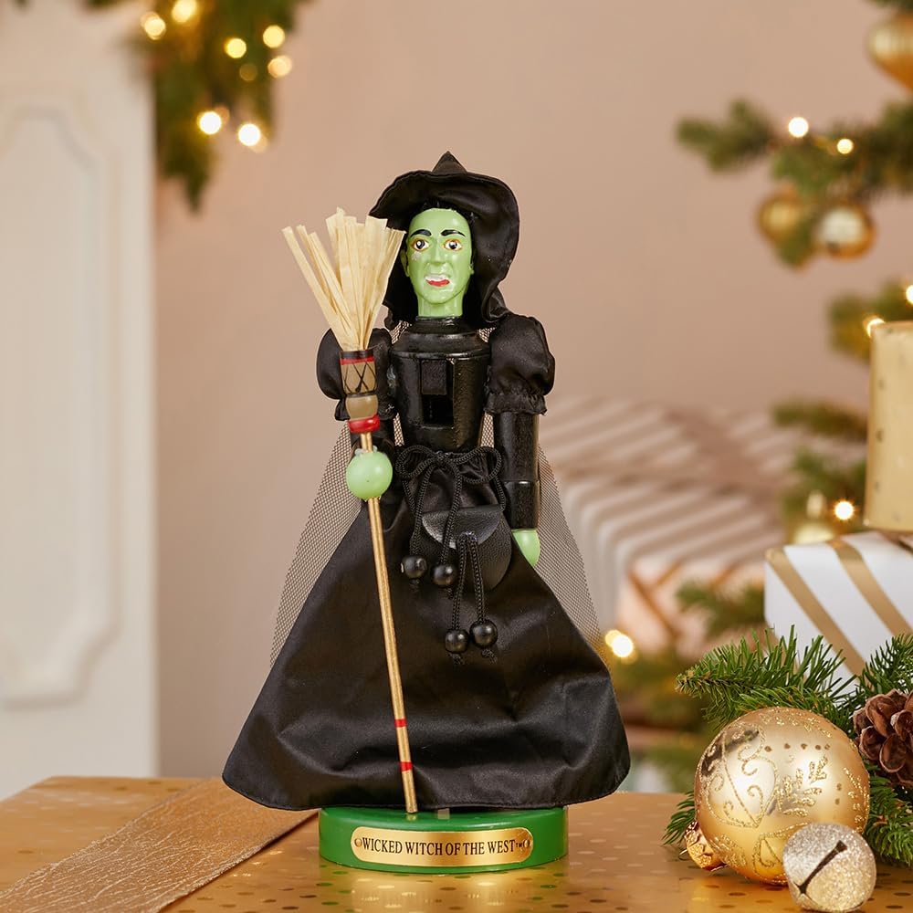616XcAn17ZL._AC_SL1000_.jpg Kurt Adler OZ6161L 11" Wizard of Oz Wicked Witch Nutcracker,Black - Image 8