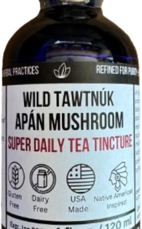Wild Apán Mushroom Complex Super Daily Tea Tincture – Ultra-Potent Immune Support with Organic Multi-Mushrooms & Essential Oils – 1000x Stronger Than Lion's Mane – Natural Energy – 4 fl oz