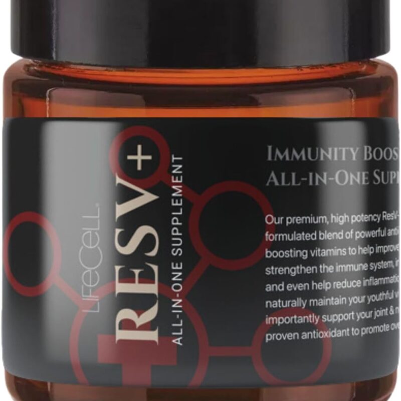 LifeCell ResV All-in-One Immunity Boosting Capsule Supplement with 60 Capsules
