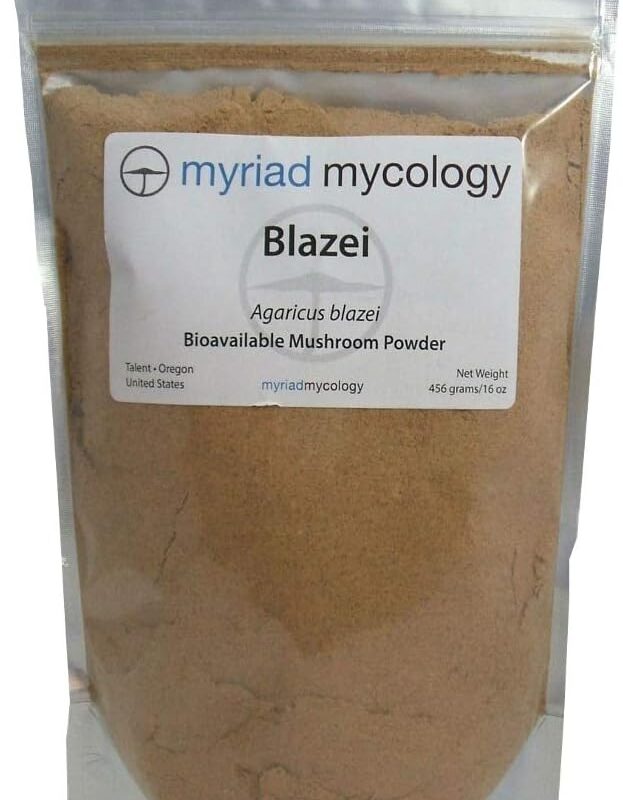 Blazei Mushroom Powder 16oz or 1lb, Made in USA / Ji Song Rong