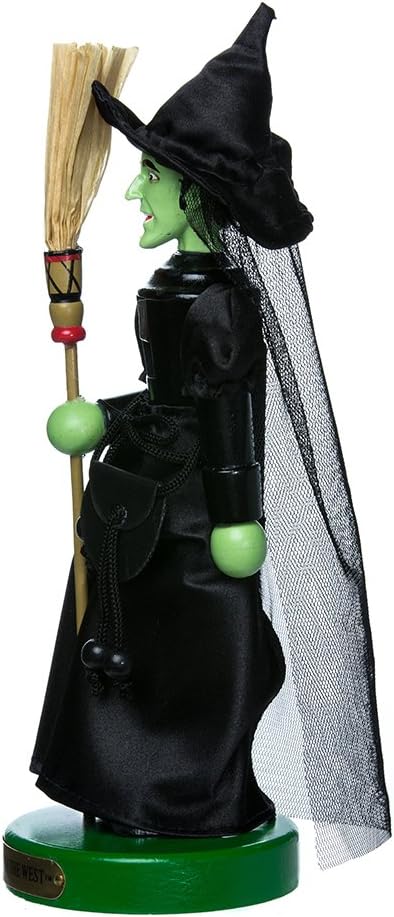 61CQgDM9BzL._AC_SL1000_.jpg Kurt Adler OZ6161L 11" Wizard of Oz Wicked Witch Nutcracker,Black - Image 5