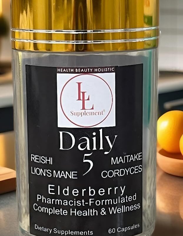 Daily 5 with All Purposes Antioxidants Dietary Supplement | The Pharmacist's Formulation Mushroom Complex LL Supplement