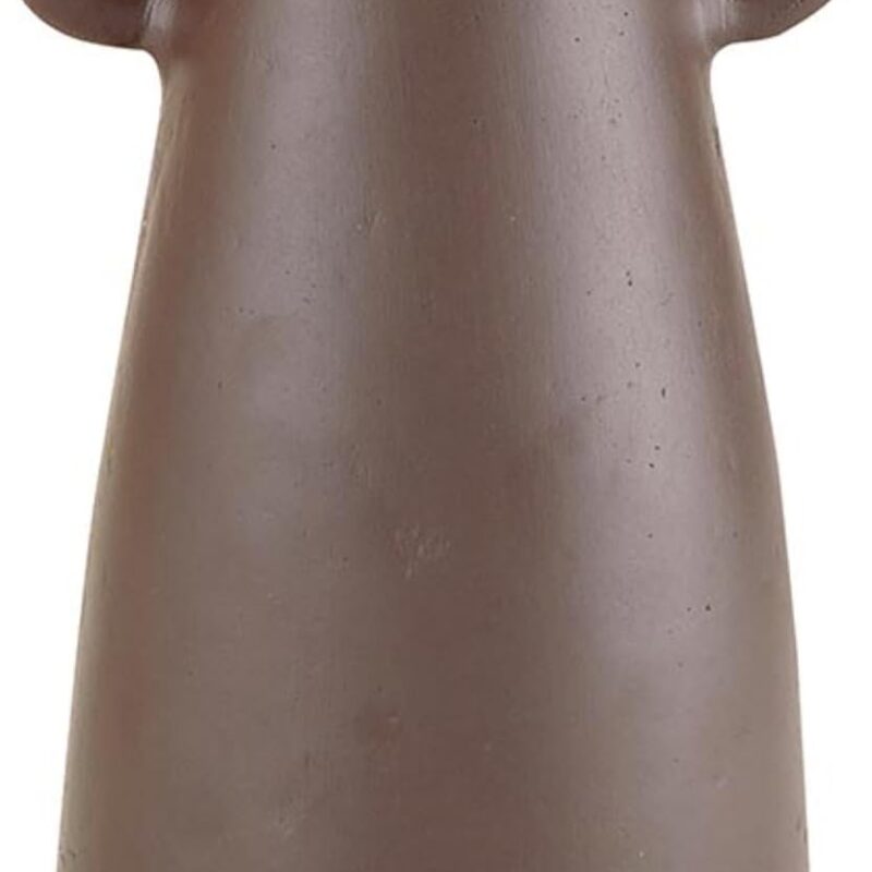 Santa Barbara Design Studio Pure Design Modern Paper Mache with 2 Handles Vase for Home Décor, Tall, Brown