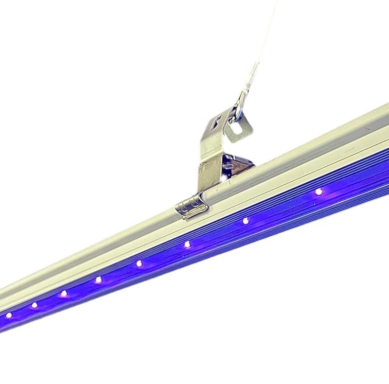FGI UVA LED Grow Light - 44" Long - 30W Supplemental Blue Spectrum (340-400nm) for Plants, Corals, Mushrooms - Premium Build Quality - IP68 Waterproof - Grow Stronger, Healthier Plants