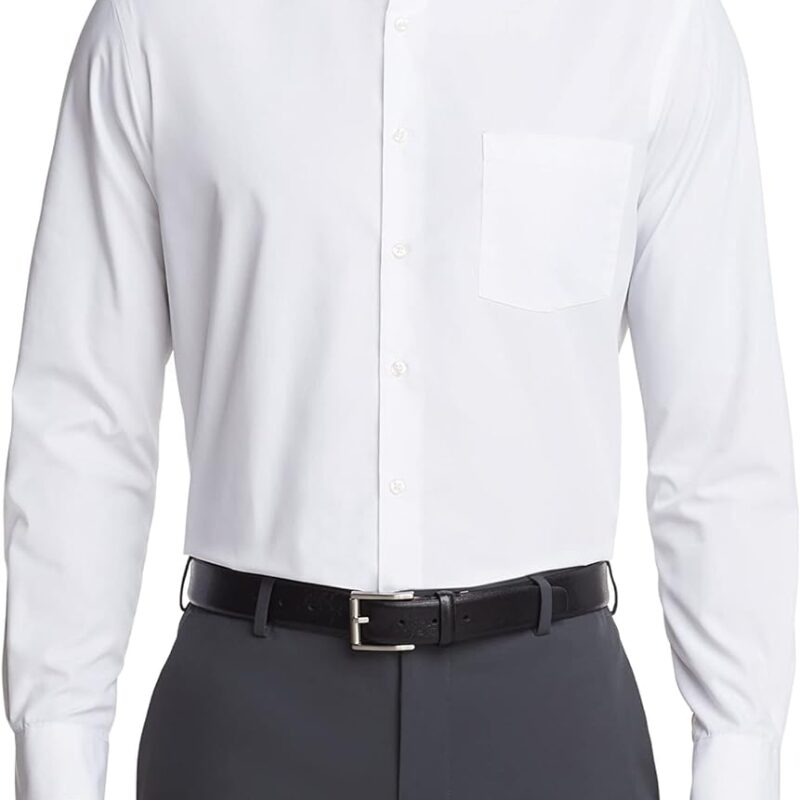 61RjucsfoKL._AC_SL1500_.jpg Van Heusen Men's Dress Shirt Regular Fit Poplin Solid