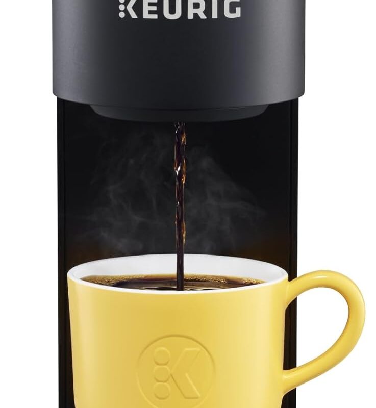 Keurig K-Mini Single Serve K-Cup Pod Coffee Maker, 6 to 12oz Brew size, with Cord Storage, Perfect for Small Spaces, Black