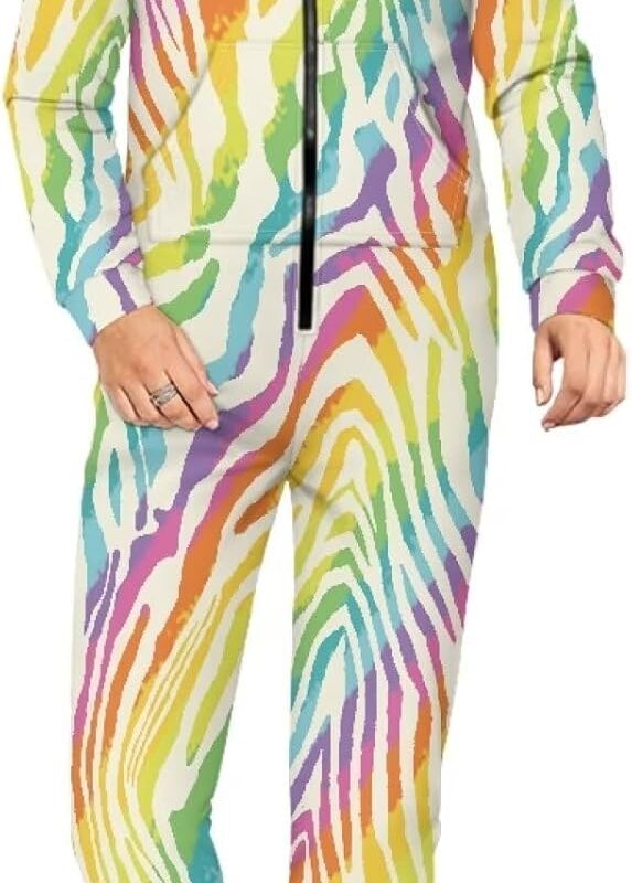COEQINE Onesies Pajamas for Family Couple, Sleepsuit With Zipper Homewear With Pocket for Winter Warm