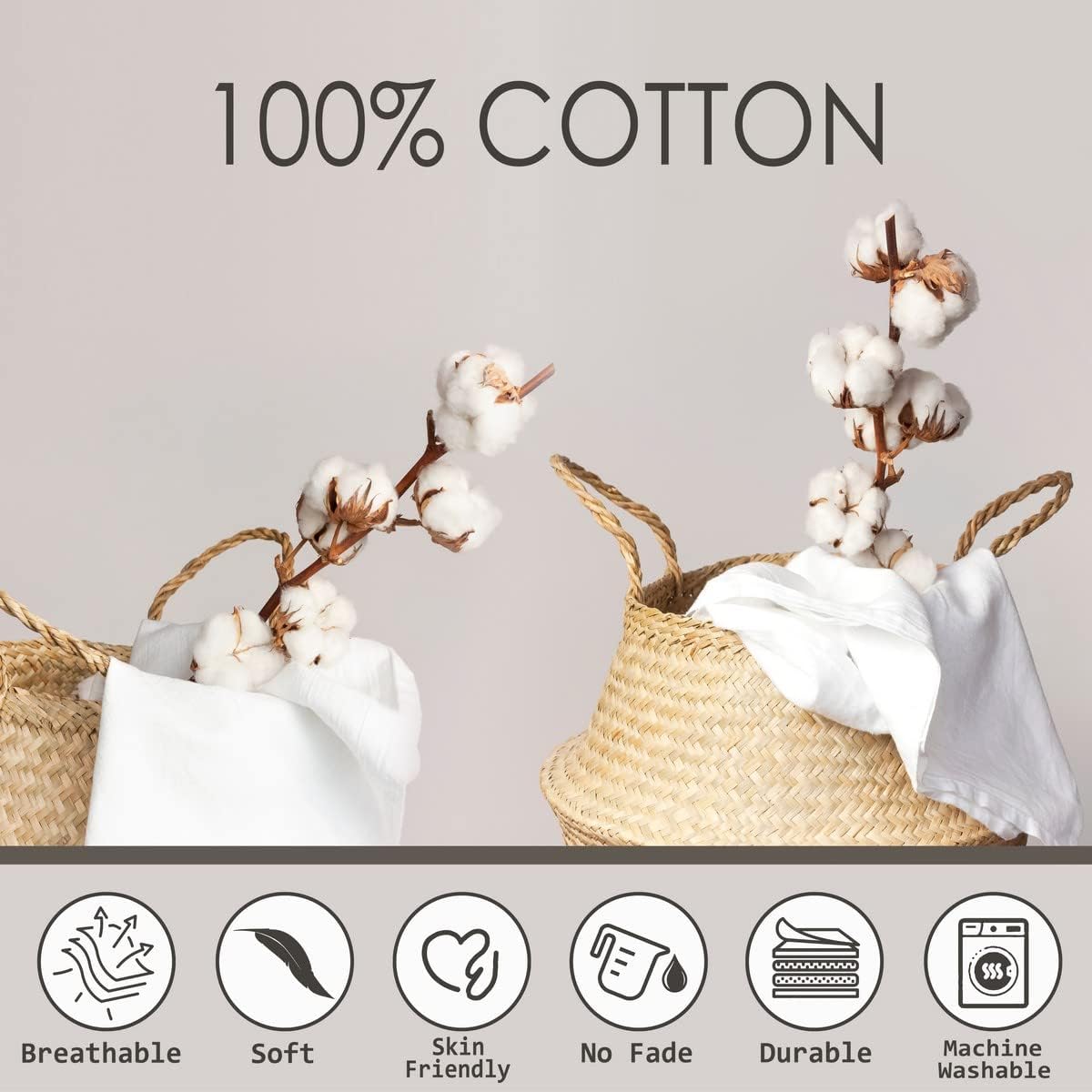 61bv7dH63XL._AC_SL1200_.jpg Erosebridal 100% Cotton Mushroom Duvet Cover Full Size, Summer Butterflies Flowers Bedroom Decor Comforter Cover, Natural Botanical Bedding Set for Bedroom, Red Black Green Leaves Quilt Cover - Image 6