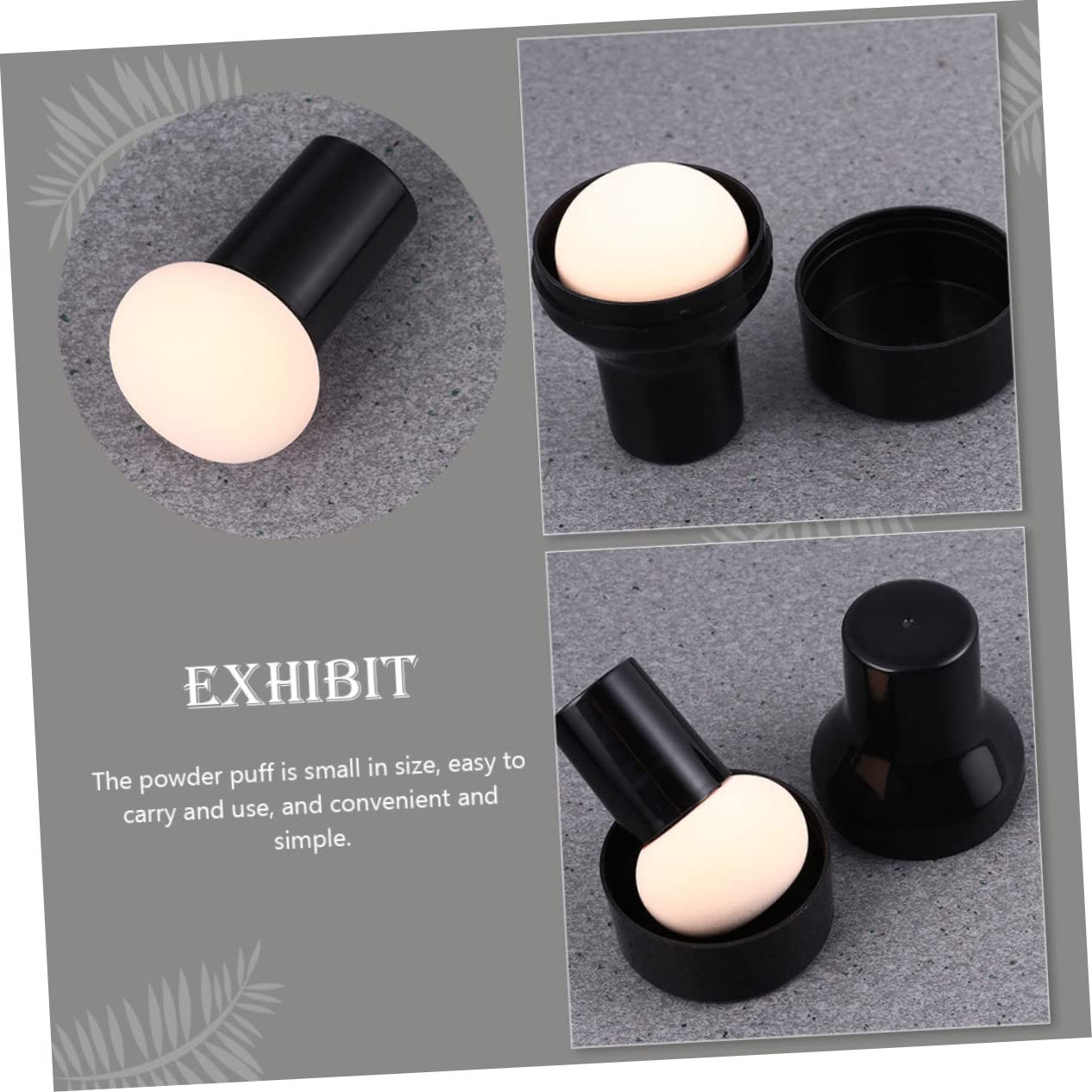 61eZhKPijPL._SL1266_.jpg 60pcs Mushroom Makeup Puff Dual-sided Beauty Sponge for Loose Powder Wet Dry Use Comfortable Touch for Home Professional Makeup Applications - Image 2