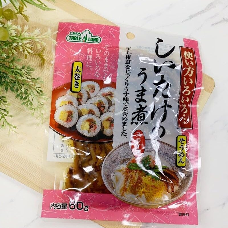 jp Maruzen Table Land Umami Stewed Shiitake Mushrooms Slices 60g x 6 bags - Product of Japan