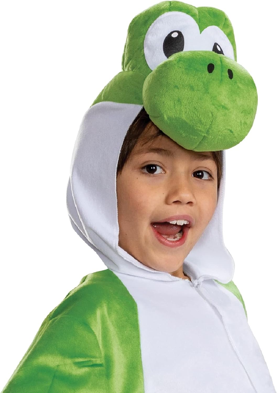 61gkjH3oN2L._AC_SL1500_.jpg Disguise Yoshi Costume Hooded Jumpsuit, Official Super Mario Character Costume for Kids - Image 3