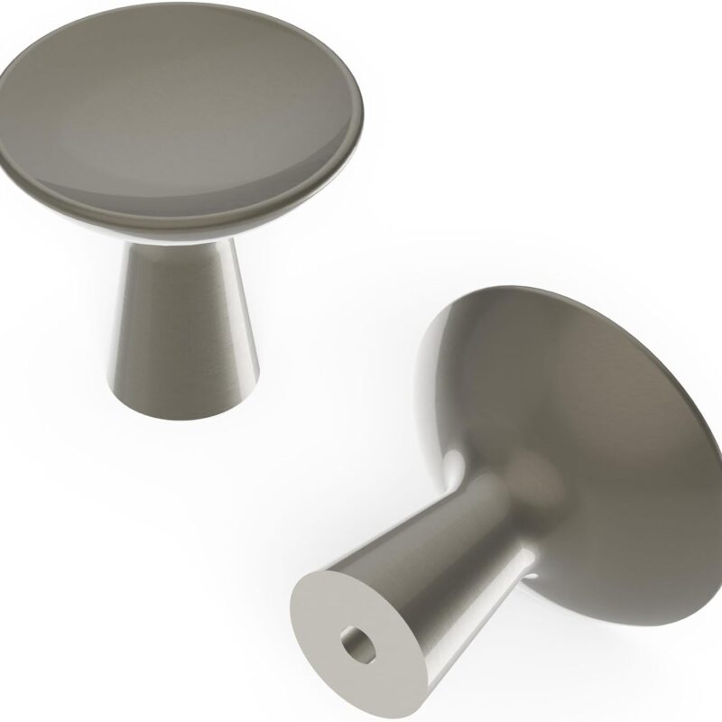 Hickory Hardware H078776SN-10B H078776-Maven Pack of (10) 1-1/4 Inch Round Cabinet Knob