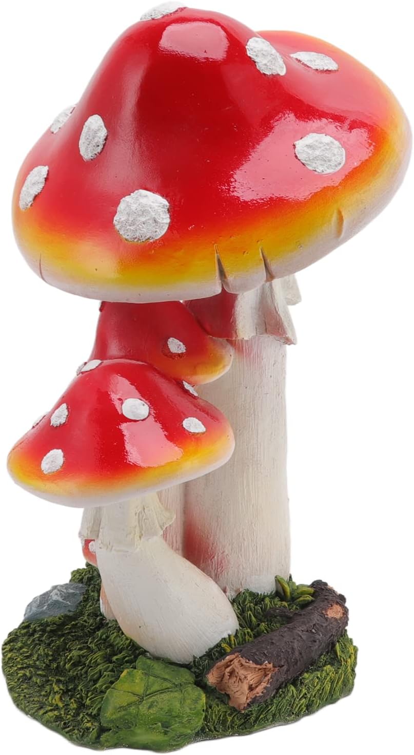 61pv6HnuzxL._AC_SL1500_.jpg Garden Mushroom Ornament, Synthetic Resin 5 Head Outdoor Mushroom Statue, Mushroom Statue Miniature for Garden Courtyard Balcony Home Decor - Image 9