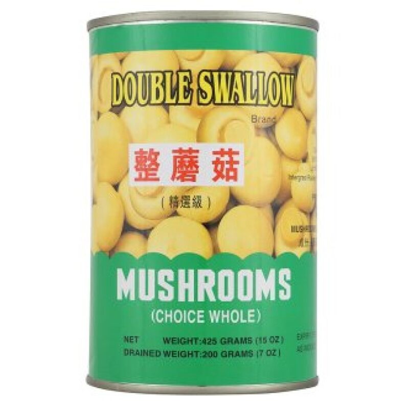 Double Swallow Choice Whole Mushrooms 425g (6 Cans)