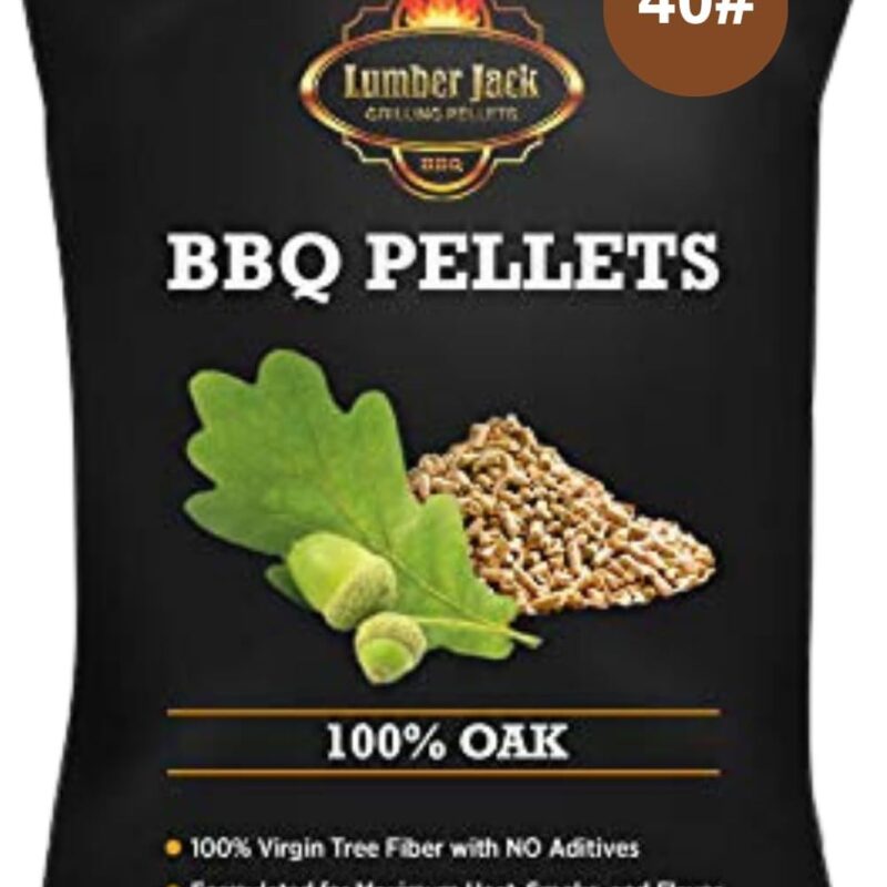 Lumber Jack 100% Oak Wood BBQ Grilling Pellets (40)